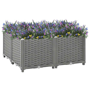 vidaXL Raised Garden Bed 80x80x38 cm Polypropylene