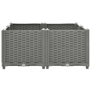 vidaXL Raised Garden Bed 80x80x38 cm Polypropylene