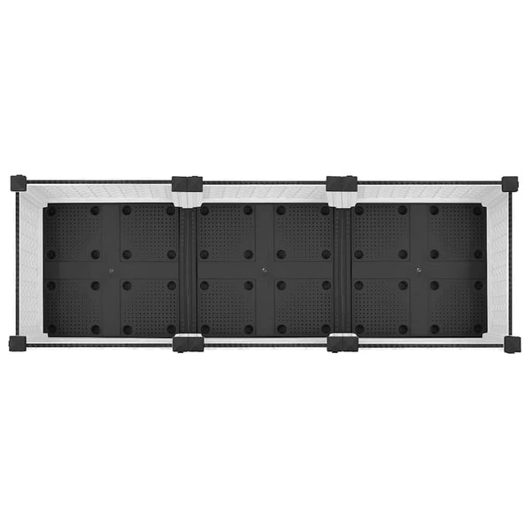 vidaXL Raised Garden Bed 120x40x23 cm Polypropylene