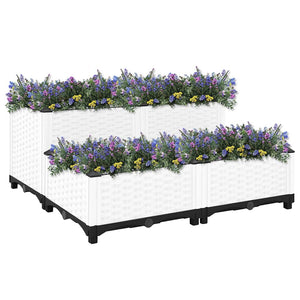 vidaXL Raised Garden Bed 80x80x38 cm Polypropylene