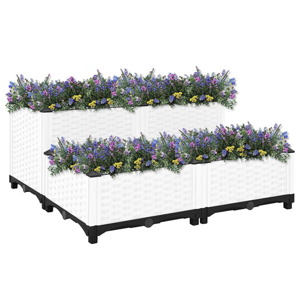 vidaXL Raised Garden Bed 80x80x38 cm Polypropylene