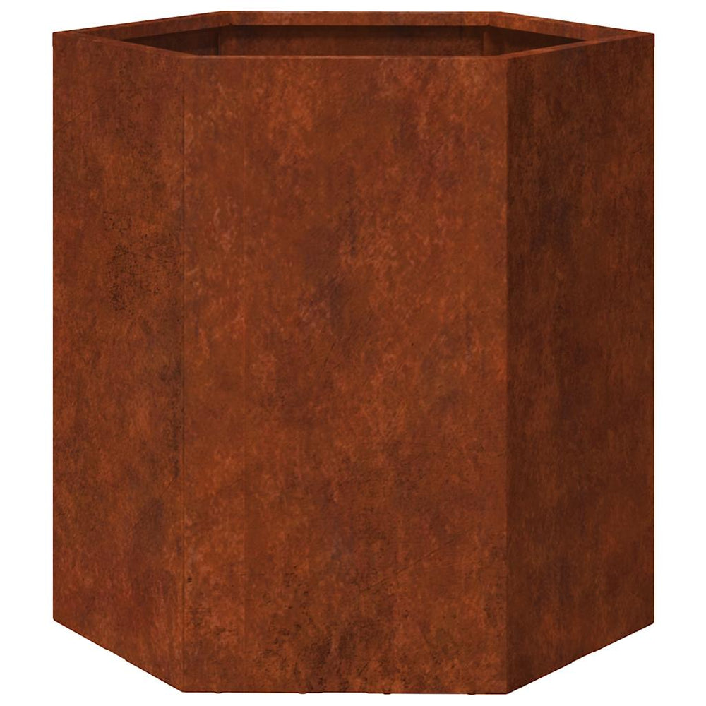 vidaXL Rusty Planter 40x40x45 cm Corten Steel