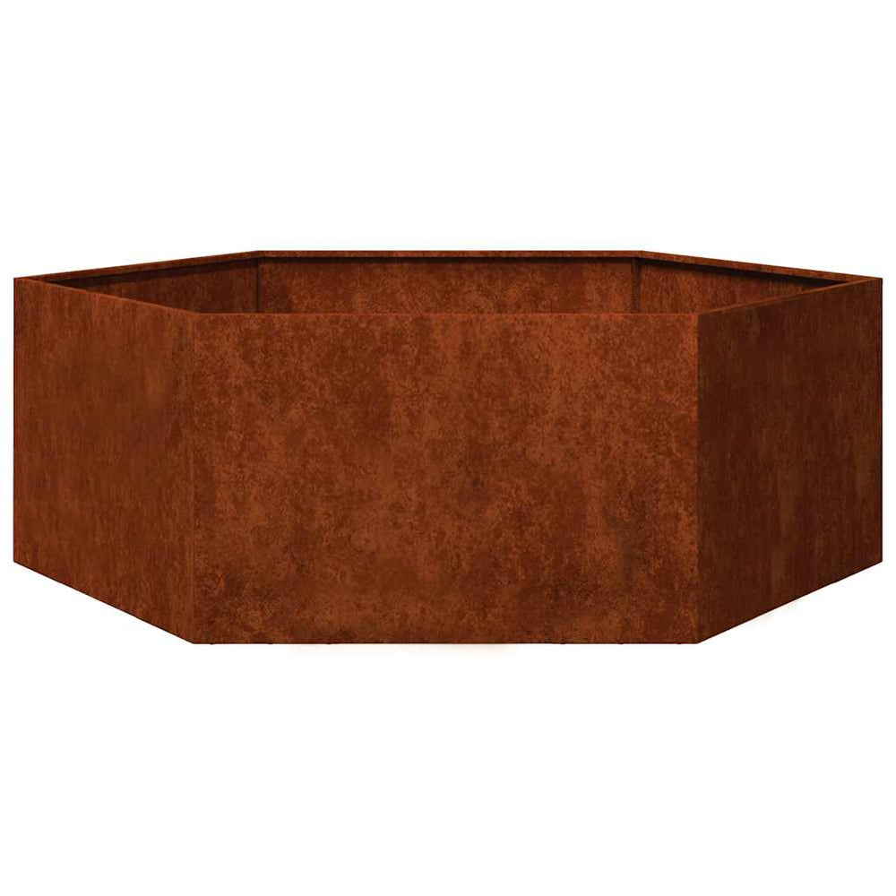 vidaXL Rusty Planter 138x120x45 cm Corten Steel