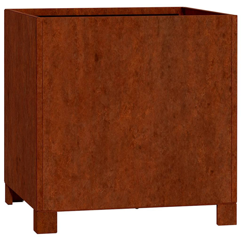 vidaXL Planter with Legs Rusty 40x40x40 cm Corten Steel