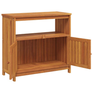 vidaXL Garden Console Table 80x35x75 cm Solid Acacia Wood