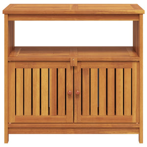 vidaXL Garden Console Table 80x35x75 cm Solid Acacia Wood