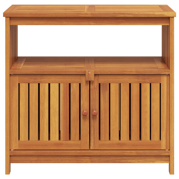 vidaXL Garden Console Table 80x35x75 cm Solid Acacia Wood