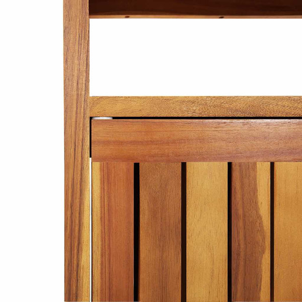 vidaXL Garden Console Table 80x35x75 cm Solid Acacia Wood