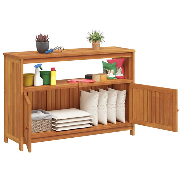 vidaXL Garden Console Table 110x35x75 cm Solid Acacia Wood