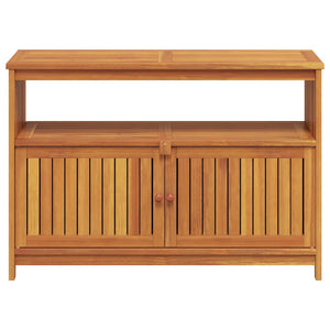 vidaXL Garden Console Table 110x35x75 cm Solid Acacia Wood