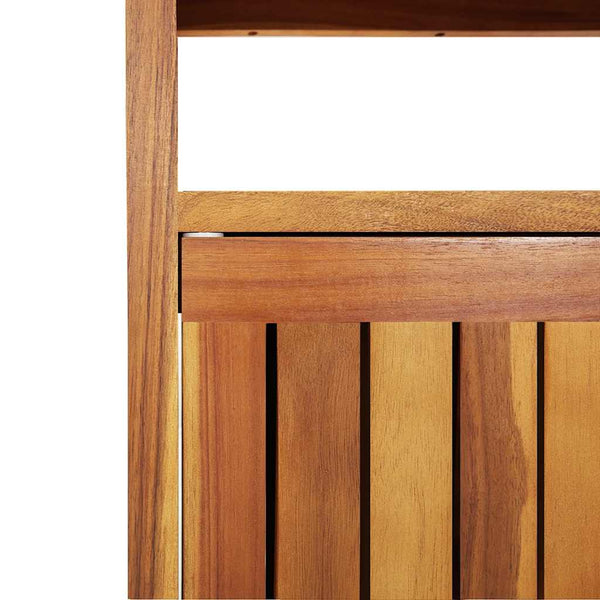 vidaXL Garden Console Table 110x35x75 cm Solid Acacia Wood