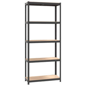 vidaXL 5-Tier Shelving Units 4 pcs Anthracite Steel & Engineered Wood
