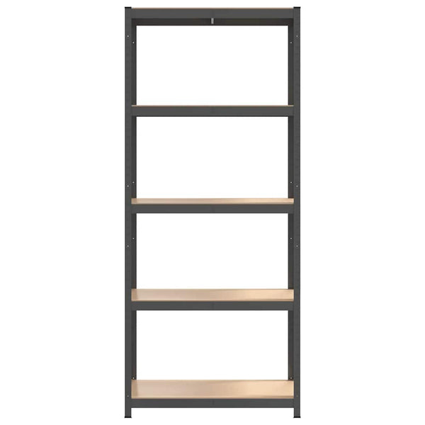 vidaXL 5-Tier Shelving Units 4 pcs Anthracite Steel & Engineered Wood