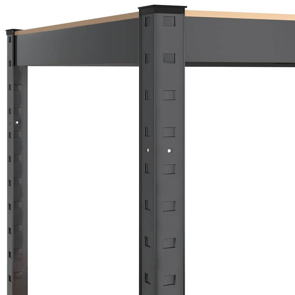 vidaXL 5-Tier Shelving Units 4 pcs Anthracite Steel & Engineered Wood