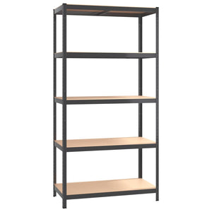 vidaXL 5-Tier Shelving Units 2 pcs Anthracite Steel & Engineered Wood