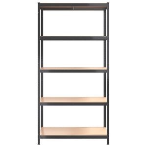 vidaXL 5-Tier Shelving Units 2 pcs Anthracite Steel & Engineered Wood