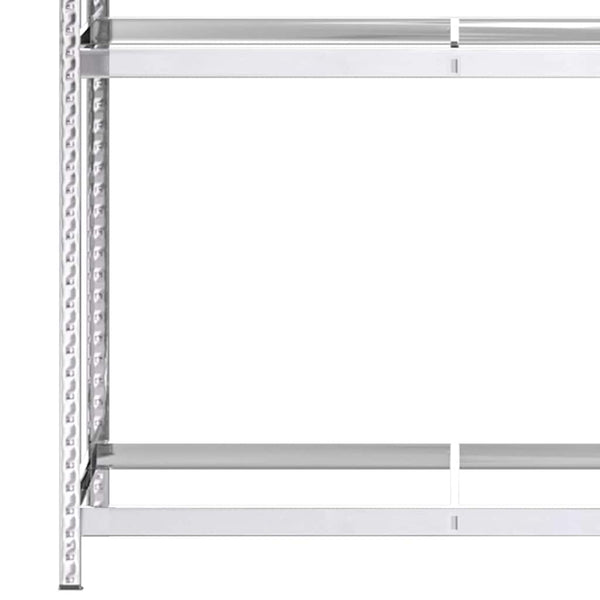 vidaXL Tire Racks with 2 Shelves 3 pcs. Silver 110x40x180 cm Steel