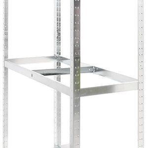 vidaXL Tire Racks with 2 Shelves 3 pcs. Silver 110x40x180 cm Steel