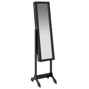 Schwarzer Standspiegel 34x37x146 cm