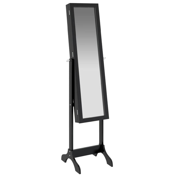 Schwarzer Standspiegel 34x37x146 cm