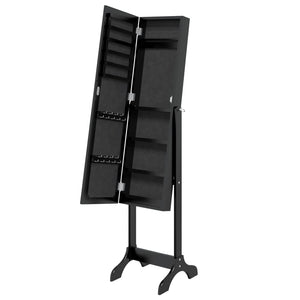 Schwarzer Standspiegel 34x37x146 cm