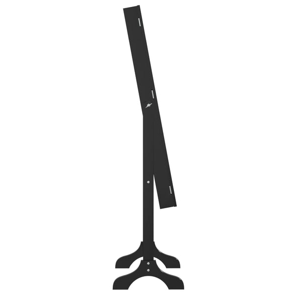 Schwarzer Standspiegel 34x37x146 cm