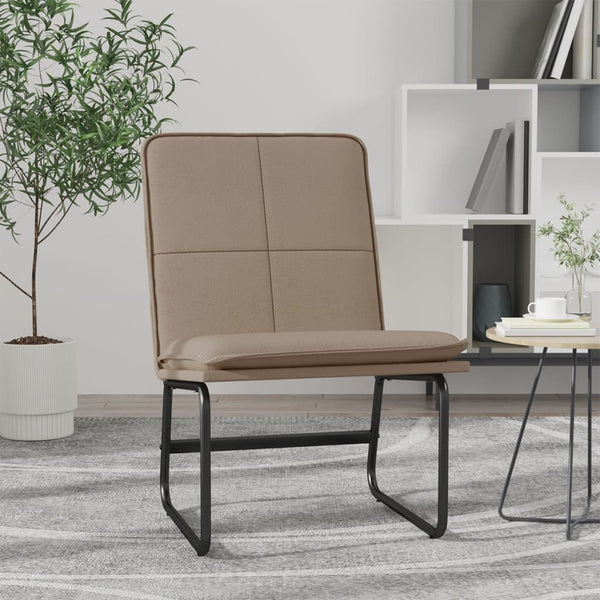 vidaXL Lounge Armchair Cappuccino Brown 54x75x76 cm Faux Leather