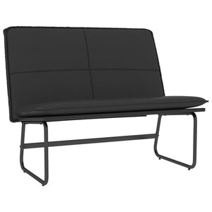 vidaXL Bench Black 100x75x76 cm Artificial Leather