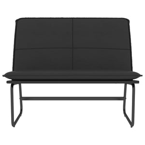 vidaXL Bench Black 100x75x76 cm Artificial Leather