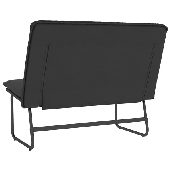 vidaXL Bench Black 100x75x76 cm Artificial Leather