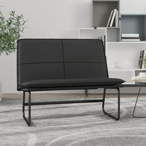 vidaXL Bench Black 100x75x76 cm Artificial Leather