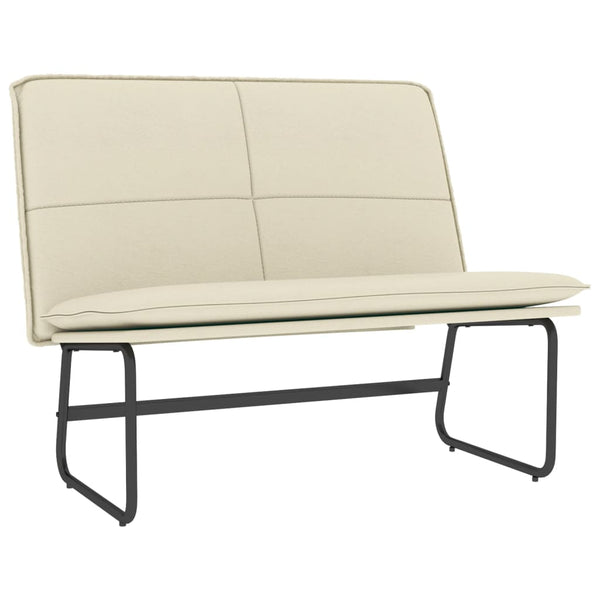 vidaXL Bench Cream 100x75x76 cm Faux Leather