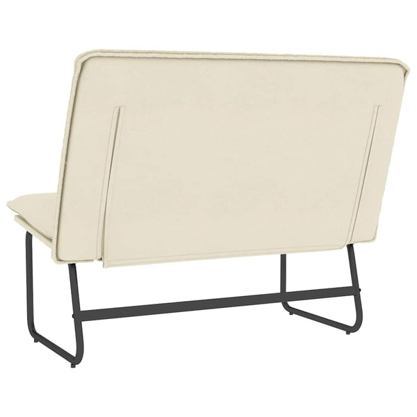 vidaXL Bench Cream 100x75x76 cm Faux Leather