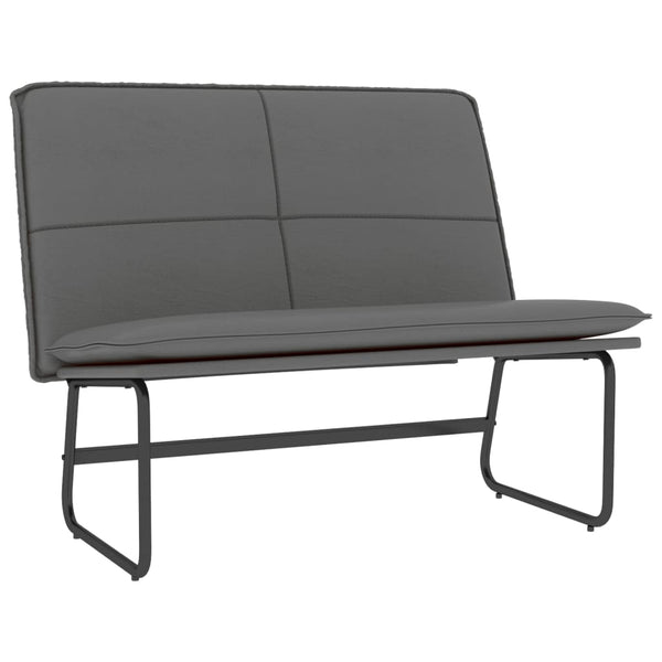 vidaXL Bench Grey 100x75x76 cm Faux Leather