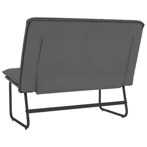 vidaXL Bench Grey 100x75x76 cm Faux Leather