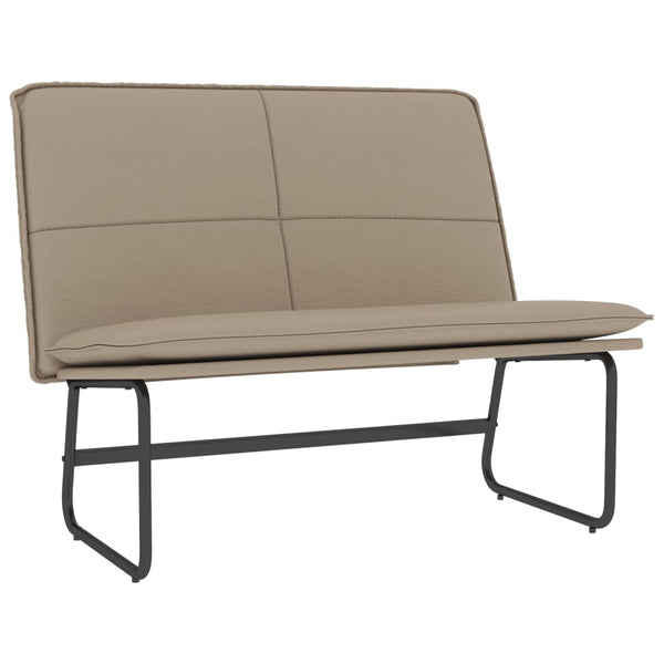 vidaXL Bench Cappuccino Brown 100x75x76 cm Faux Leather