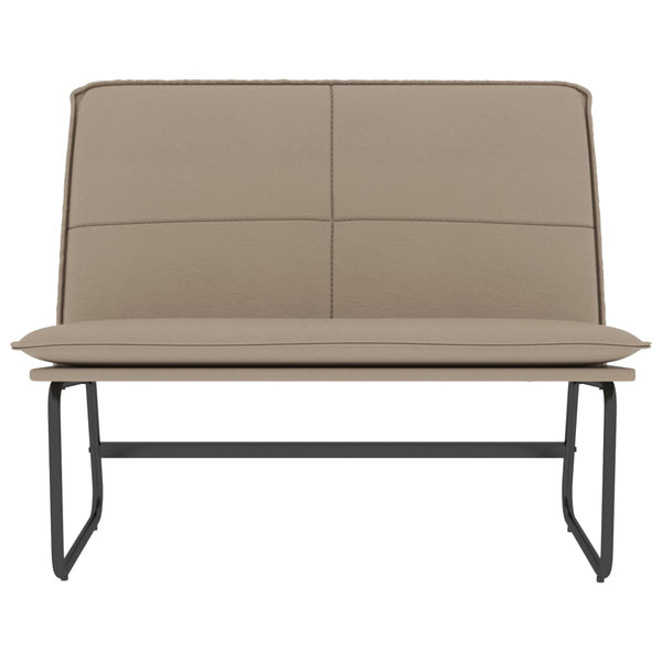 vidaXL Bench Cappuccino Brown 100x75x76 cm Faux Leather