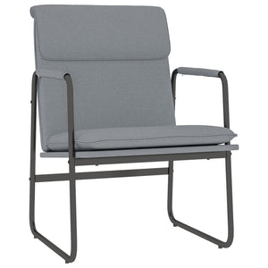 vidaXL Lounge Chair Light Grey 55x64x80 cm Fabric