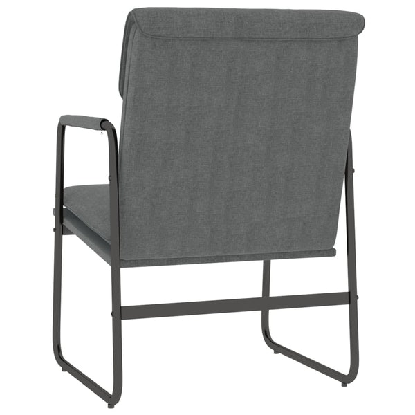 vidaXL Lounge Chair Dark Grey 55x64x80 cm Fabric
