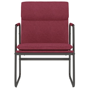 vidaXL Lounge Chair Wine Red 55x64x80 cm Fabric