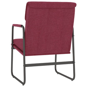 vidaXL Lounge Chair Wine Red 55x64x80 cm Fabric