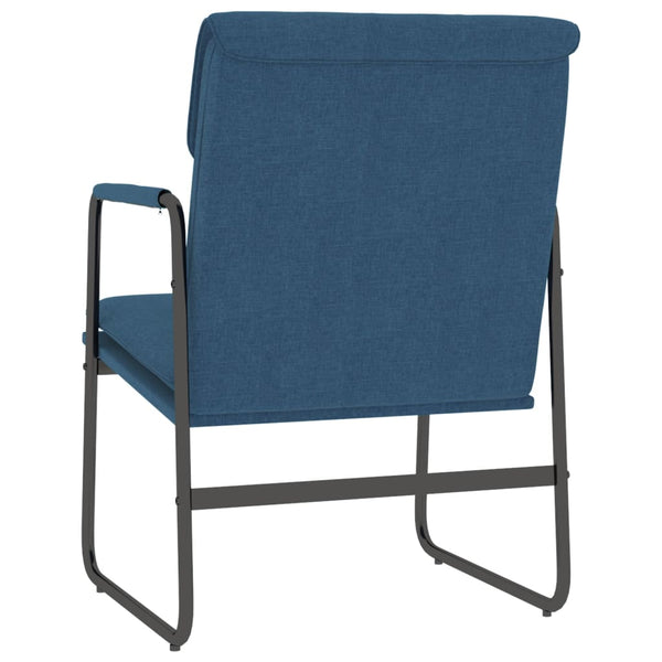 vidaXL Lounge Chair Blue 55x64x80 cm Fabric