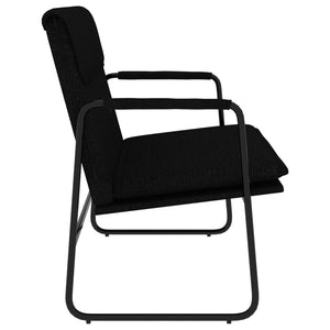 vidaXL Bench Black 100x64x80 cm Fabric