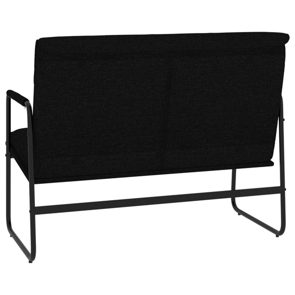 vidaXL Bench Black 100x64x80 cm Fabric