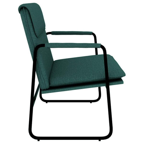 vidaXL Bench Dark Green 100x64x80 cm Fabric