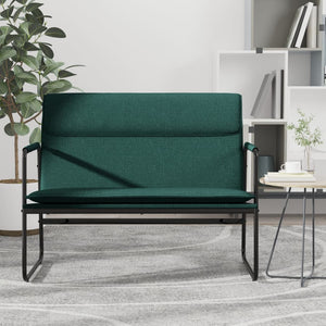 vidaXL Bench Dark Green 100x64x80 cm Fabric