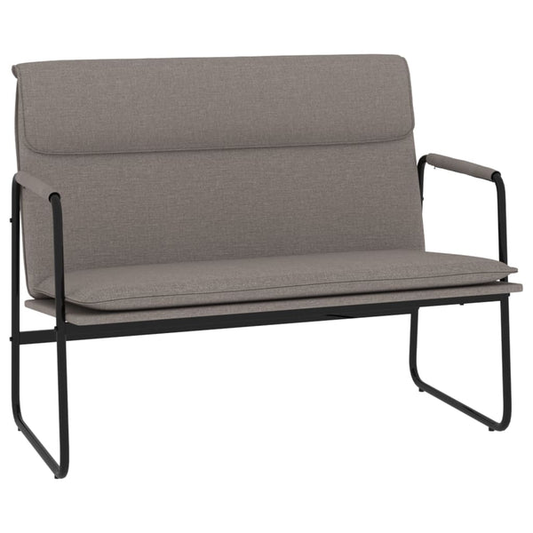 vidaXL Bench Taupe 100x64x80 cm Fabric
