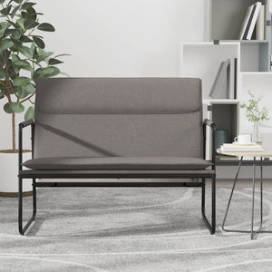 vidaXL Bench Taupe 100x64x80 cm Fabric
