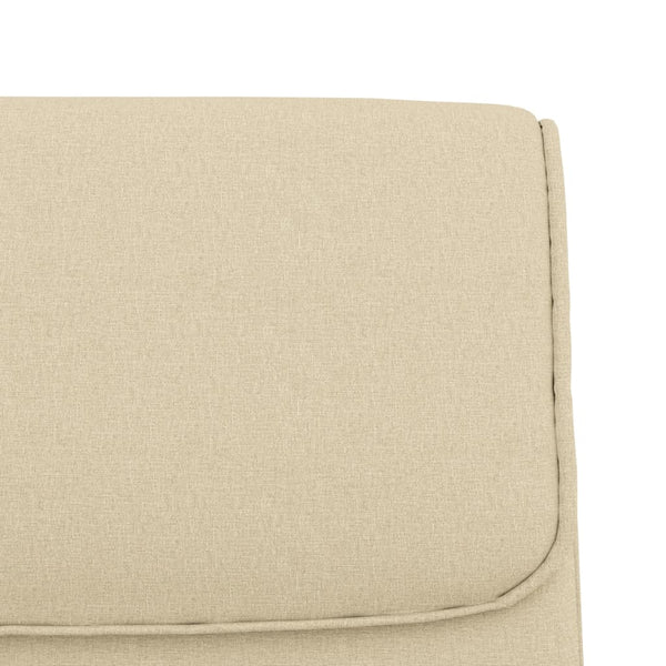 vidaXL Bench Cream 100x64x80 cm Fabric