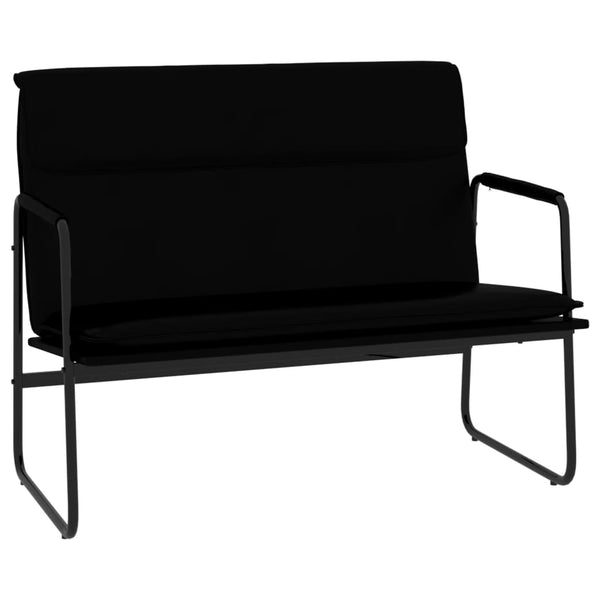 Sitzbank Schwarz Kunstleder 100 cm